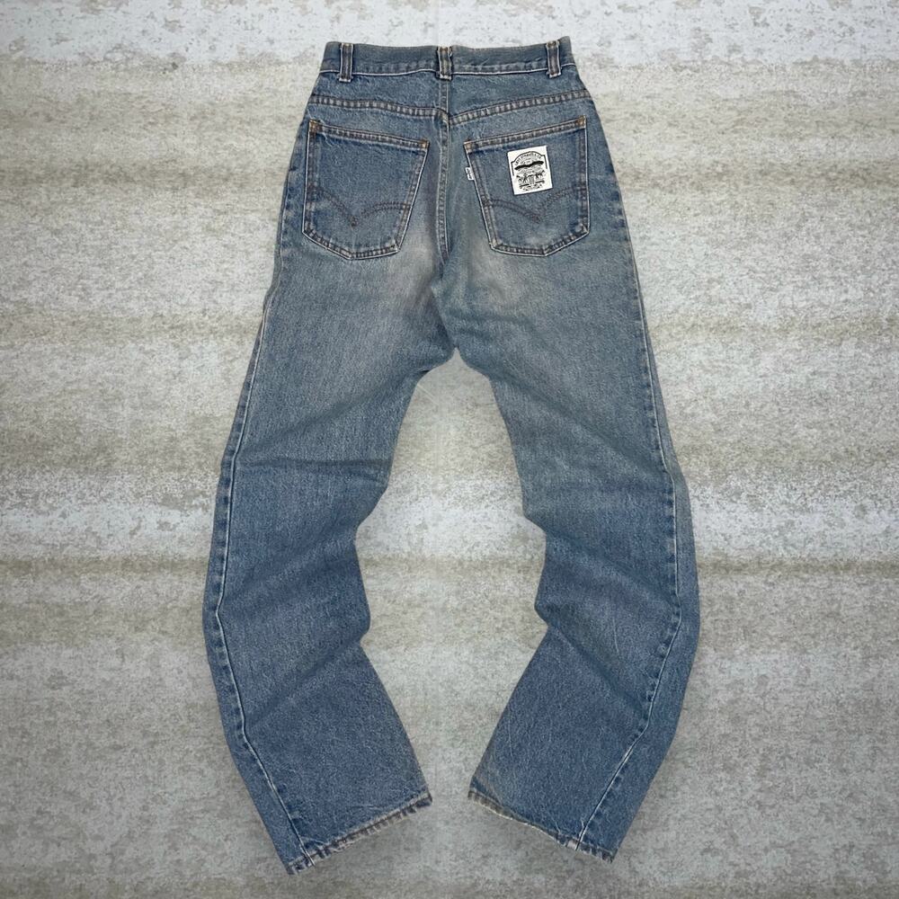 Vintage 90s Levis Jeans 24x32 Slim Fit Light Wash Denim Paper Tag 100% Cotton